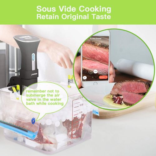  WHX Reusable Sous Vide Bags - 18 Vacuum Zipper Bags for Food Storage & Sous Vide Cooking