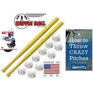 [아마존베스트]Wiffle Ball and Bat Combo Set, 10 Balls Baseballs, 2 Bats, 1 Roll Bat Tape