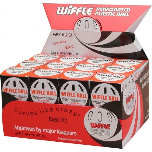  Wiffle Ball Original Brand Baseballs, Regulation Baseball Size, 24 Count