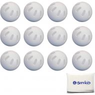 WIFFLE Ball Baseballs Official Size (12 Pack) with Bonus NOIS Tissue Pack