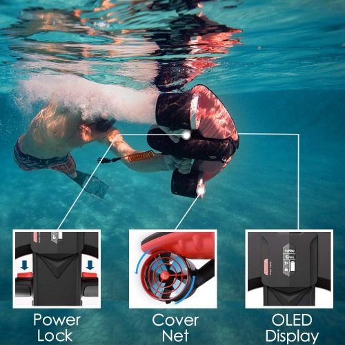  WINDEK SUBLUE Navbow Smart Underwater Scooter Red + Battery Bundle Set