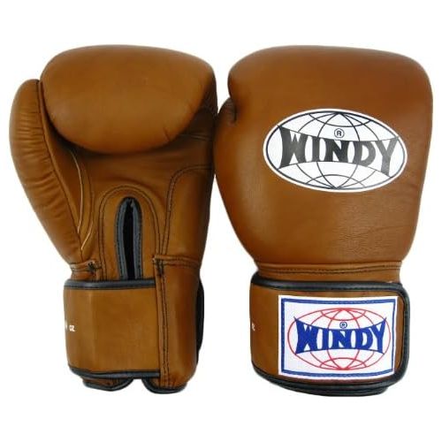  WINDY Windy Thai Style Training Gloves-12oz.-Natural Leather