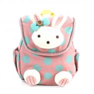 WINGHOUSE Little Girls Animal Rabbit School Bag Safety Harness Walking Belt Backpack Light Pink