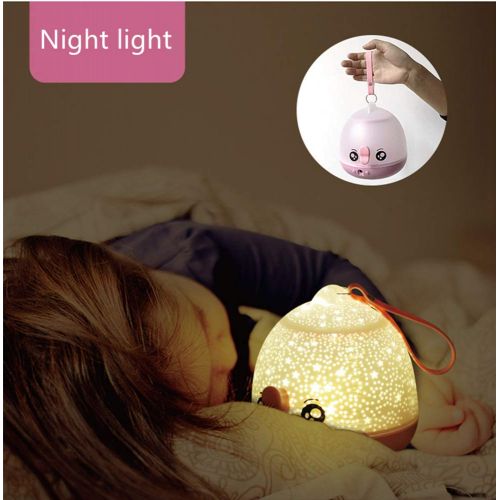  WINICE Prolight Remote Control Seabed Starry Sky Rotating LED Projector Night Light Table Lamp for Children Kids Baby Bedroom (Blue)