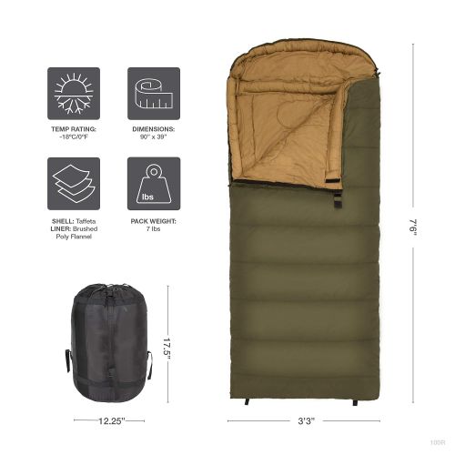  WINNER TETON Sports Celsius XXL Sleeping Bag; Great for Family Camping; Free Compression Sack (Renewed)