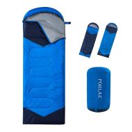 WINNER PORLAE Camping Sleeping Bag Envelope Lightweight Portable Waterproof Comfort with Compression Sack Great for Traveling Hiking and Outdoor Activities (Single)