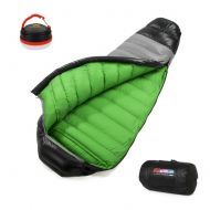 WINNER Micrael Home Lightweight Mummy White Goose Down Sleeping Bag Pad with Stuff Sack Great for Cold Weather Camping Hiking Great to Come Back to After a Long Day on the Trail