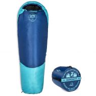 WINNER Lucky Bums Youth Serenity II 25F/-4C Temperature Rated Mummy Style Sleeping Bag, Compressing Carry Bag Included