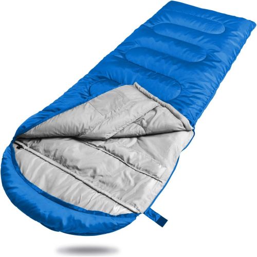  WINNER OUTFITTERS Winner Double Sleeping Bag with Compression Sack,Mummy Hood with Zipper Its Portable and Lightweight for 3-4 Season Camping, Hiking, Traveling, Backpacking and Outdoor Activities