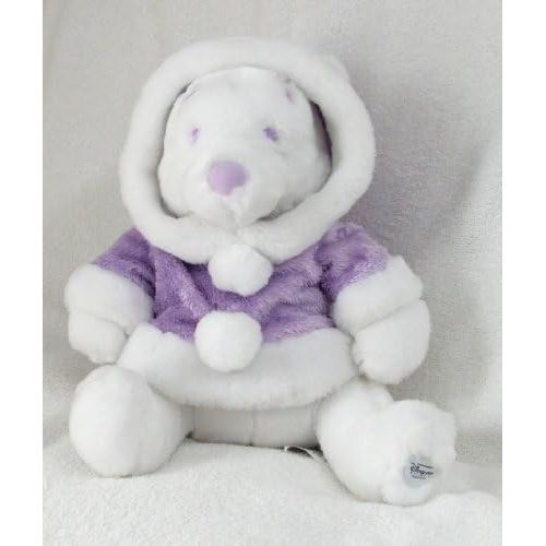  Adorable Disney White and Purple Winter Time Snowball Winnie the Pooh 12 Plush Doll