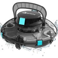 Cordless Robotic Pool Vacuum, Automatic Pool Vacuum with Transparent Design, Powerful Suction & Dual-Motor, Ideal for Flat Above Pools up to 538 Sq.ft -Winny 200SE