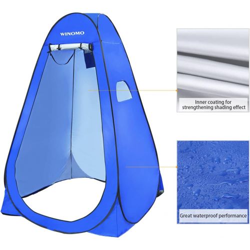  WINOMO Pop Up Shower Tent Portable Changing Room Privacy Shelter with Carry Bag for Camping Hiking Beach Toilet