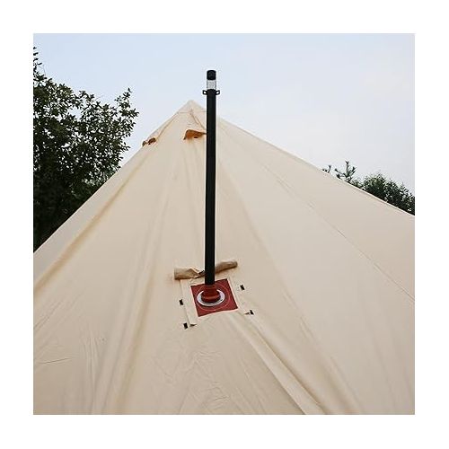  WINTENT Stove Jack Kit for Canvas Tent Camping Tipi Yurt Tent,Flue Flashing Kit for Frontier and Outbacker Stove