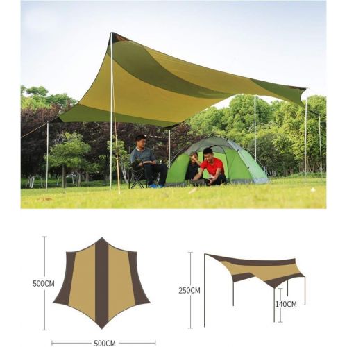  WINTENT Waterproof Large Camping Awning Tarp UV Protection Sun Shade Shelter Tent for 6-10 Persons or SUV Car