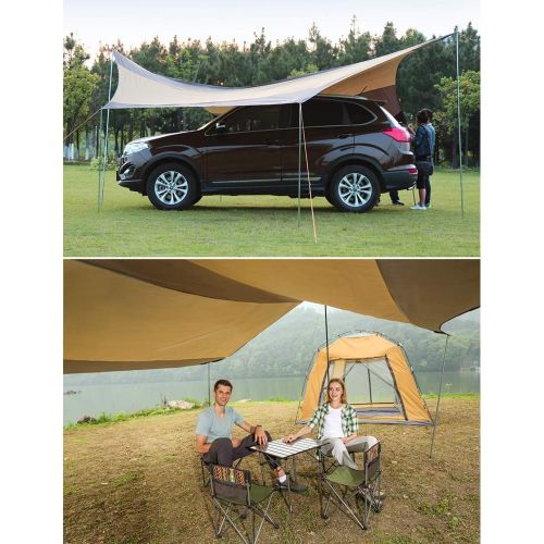  WINTENT Waterproof Large Camping Awning Tarp UV Protection Sun Shade Shelter Tent for 6-10 Persons or SUV Car