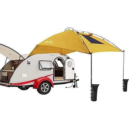  WINTENT Large Camping Trailer Awning Car Awning Tent Sun Shelter Light for 4 Persons (11.5ft x 7.9ft)
