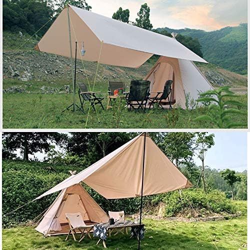  WINTENT Waterproof Cotton Canvas Teepee Tent with Stove Hole for 2-3 Persons