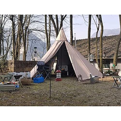  WINTENT 4.3M/14.1ft Waterproof 4 Season Teepee Tent with Stove Jack for Adult Outdoor Camping 5-8 Persons