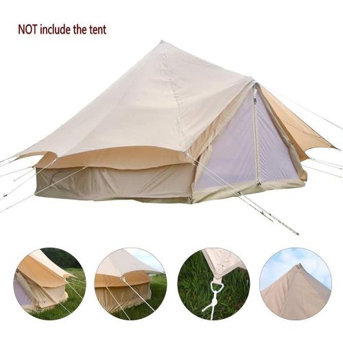  WINTENT Waterproof Large Cotton Canvas Camping Tent with Stove Jack and 2 Doors