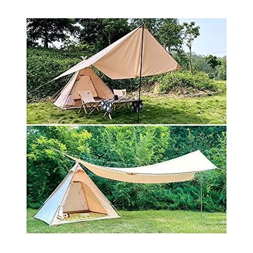  WINTENT Waterproof Cotton Canvas Teepee Tent with Stove Hole for 2-3 Persons