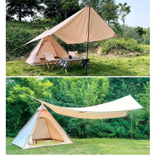  WINTENT Waterproof Cotton Canvas Teepee Tent with Stove Hole for 2-3 Persons