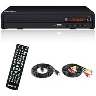 WISCENT Compact DVD Player for TV, DVD Player for Multiple Regions, MP3, DVD/CD Player for Home Users with HDMI/AV/USB/MIC Region Free DVD Player