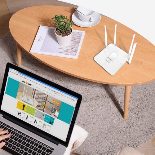  WISE TIGER CREATIVITY IS UNLIMITED Wifi Router AC 5GHz Wireless Router Dual Band High Speed for Home Office Internet Gaming Works with Alexa
