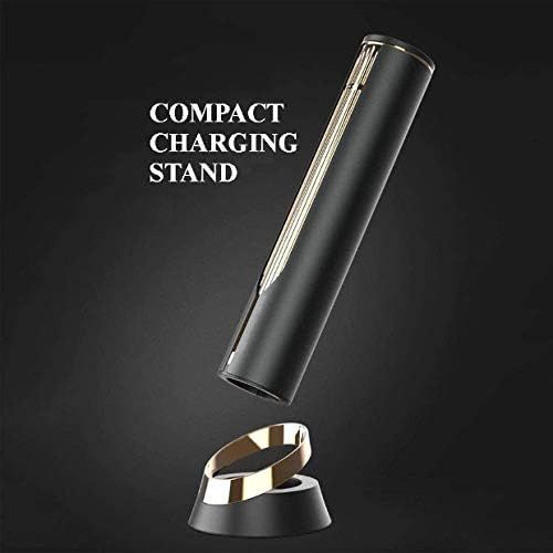  [아마존베스트]WITANHURST Electric Wine Opener Kit, Rechargeable Wine Bottle Opener Set, Cordless Automatic Corkscrew Gifts for Women And Men with Built-in Foil Cutter Charging Stand, USB Charger