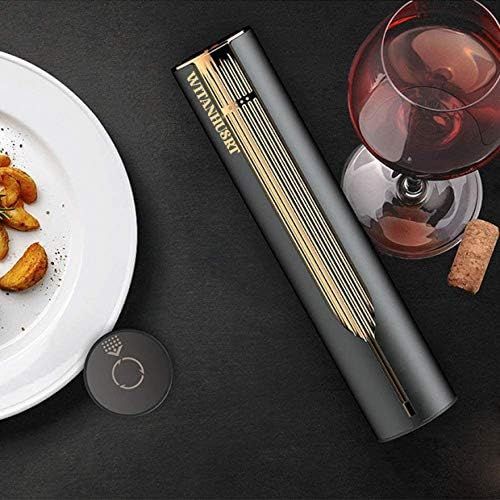  [아마존베스트]WITANHURST Electric Wine Opener Kit, Rechargeable Wine Bottle Opener Set, Cordless Automatic Corkscrew Gifts for Women And Men with Built-in Foil Cutter Charging Stand, USB Charger