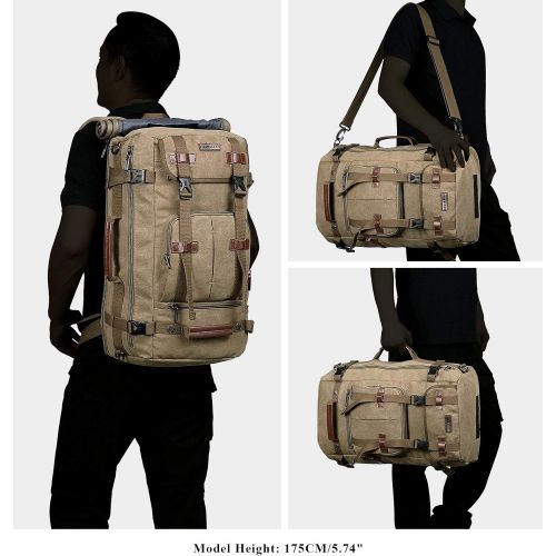  [아마존핫딜][아마존 핫딜] WITZMAN Canvas Backpack Vintage Travel Backpack Hiking Luggage Rucksack Laptop Bags