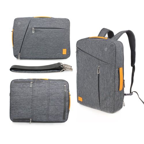  [아마존 핫딜]  [아마존핫딜]WIWU 3 in 1 Schultertasche Handtasche Laptop Rucksack fuer 15 Zoll Schulrucksack Umhangetasche mit grossem Laptopfach und Zubehoerfacher passt Laptops Notebooks MacBooks (Grau, 15 Zol