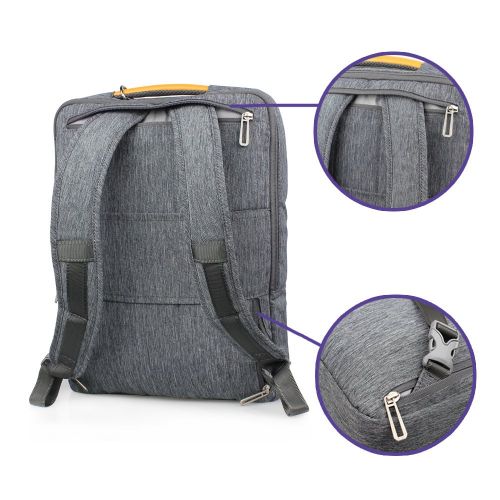  [아마존 핫딜]  [아마존핫딜]WIWU 3 in 1 Schultertasche Handtasche Laptop Rucksack fuer 15 Zoll Schulrucksack Umhangetasche mit grossem Laptopfach und Zubehoerfacher passt Laptops Notebooks MacBooks (Grau, 15 Zol