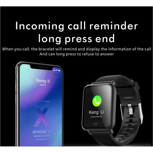  WJFXG Smart Watch 1.3 Screen IP67 Waterproof with Heart Rate Sleep Blood Pressure Monitor, Message Notification, Alarm Reminder, Remote Photography, Health Report, Sedentary Reminder
