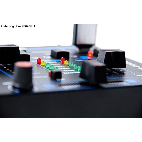  [아마존베스트]WJG Industrievertretung DJ Mixer Party Music Mixer USB/MP3/Fading Talk Cross Over Channel Fading MX 200USB