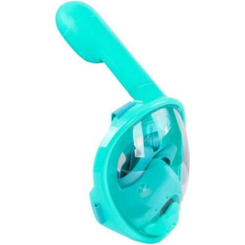  WJH Full Face Schnorchel-Maske fuer Kinder, Schnorchel-Maske Anti-Fog-Anti-Leck-Design mit Abnehmbarer Kamerahalterung Bestanden Sicherheitszertifizierung