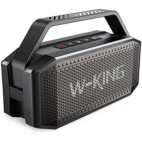  [아마존베스트]W-KING 60W Bluetooth Speaker - Portable Wireless Speaker with Built-in Microphone - 40 Hours Playtime, 12000mAh Battery, Power Bank, IPX6 Waterproof with NFC and TF Card Slot, TWS