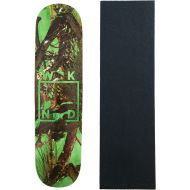 WKND Pro Skateboard Deck Camo Logo Green 8.25 with Grip