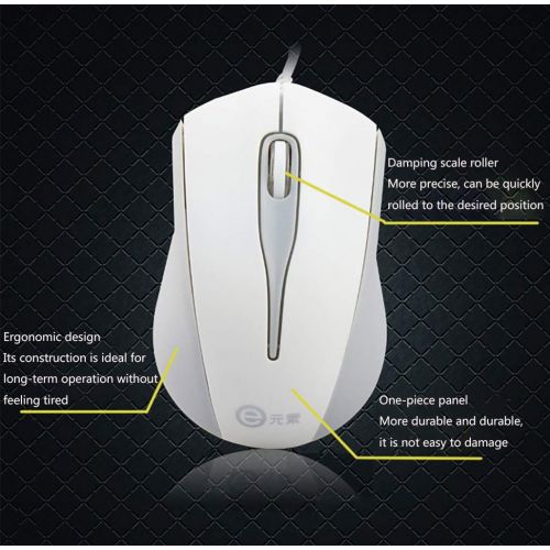  WL Gaming Keyboard and Mouse, USB Cable Ergonomic Keyboard and Mechanical Gaming Mouse Compact, Suitable for PC Smart TV laptops and Game Consoles