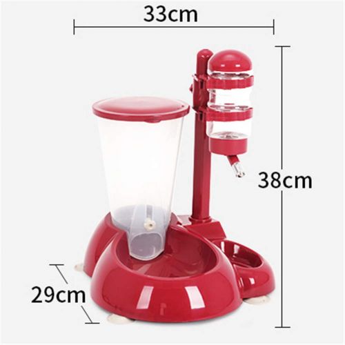  WLIXZ 2 in 1 Multifunctional Pet Feeder, Control Water Dispenser Bowl for Dog and Cats, Can Adjust Food Intake