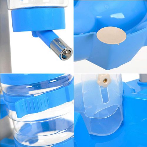  WLIXZ 2 in 1 Multifunctional Pet Feeder, Control Water Dispenser Bowl for Dog and Cats, Can Adjust Food Intake