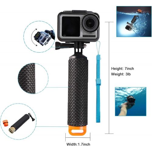  WLPREOE 32in1 Surfboard Mounts + Insurance Tethers + Floating Hand Grip + Floaty + Screws for GoPro Hero 10 9 8 MAX 7 Black Silver White/6/5/5S/4S/4/3+ OSMO Action Camera