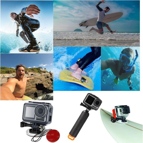  WLPREOE 32in1 Surfboard Mounts + Insurance Tethers + Floating Hand Grip + Floaty + Screws for GoPro Hero 10 9 8 MAX 7 Black Silver White/6/5/5S/4S/4/3+ OSMO Action Camera