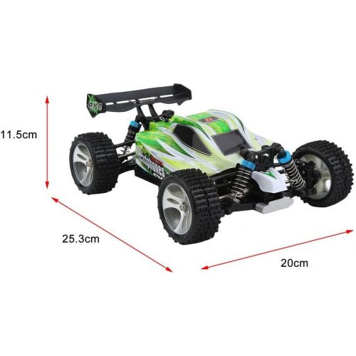  Blackpoolfa Upgrade WLtoys A959B High Speed 43.5mph(70kmh) Buggy Off Road RC Car | Almost Ready 1:18 4WD Racing Cars w 2.4G Radio Remote Control & Charger (540 Brush Motor)