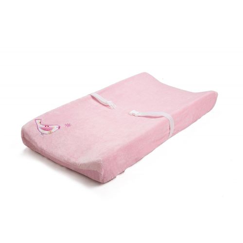  WM New Baby Girls Happy Bird Pink 8pcs Crib Bedding Set with musical mobile