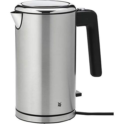 더블유엠에프 WMF Lono Wasserkocher doppelwandig (2400 Watt, 1,3 l, Safety Touch, innenliegende Wasserstandanzeige, Kalk-Wasserfilter) cromargan matt/silber