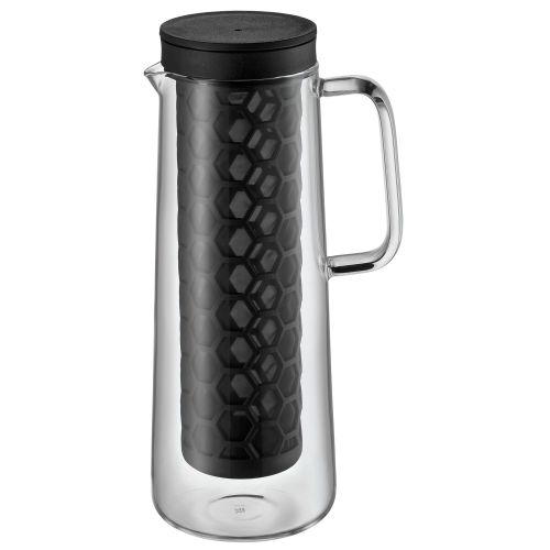 더블유엠에프 WMF Cold Brew Kaffeezubereiter, CoffeeTime, Hoehe 27 cm, Fuellmenge 1,2l Ø 12 cm, Glas Handwaesche, Aromawaben-Dauerfilter, Kaffeekanne