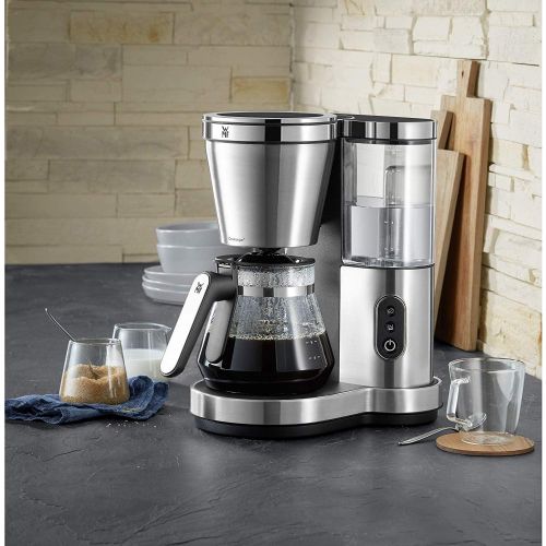 더블유엠에프 WMF Lono Aroma Kaffeemaschine (1000 W, mit Glaskanne, Filterkaffee, 10 Tassen, Schwenkfilter, Warmhalteplatte, abnehmbarer Wassertank, Abschaltautomatik)