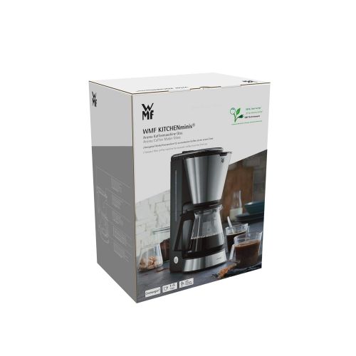 더블유엠에프 WMF Kuechenminis Aroma Kaffeemaschine, mit Glaskanne, Filterkaffee, 5 Tassen, Warmhalteplatte mit Abschaltautomatik, 760 W