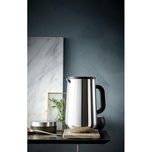 더블유엠에프 WMF Impulse Stainless Steel Vacuum Flask Tea Coffee 1.0Litres Height 23.4cm Glass Insert Automatic Closure 24Hour Cold and Warm Gift Box