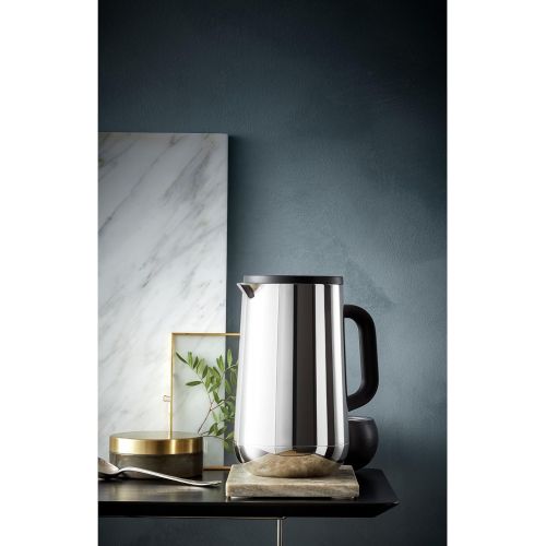 더블유엠에프 WMF Impulse Stainless Steel Vacuum Flask Tea Coffee 1.0Litres Height 23.4cm Glass Insert Automatic Closure 24Hour Cold and Warm Gift Box